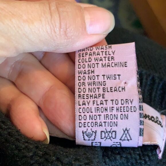 Vtg Scottie dog black sweater vest - Picture 11 of 11